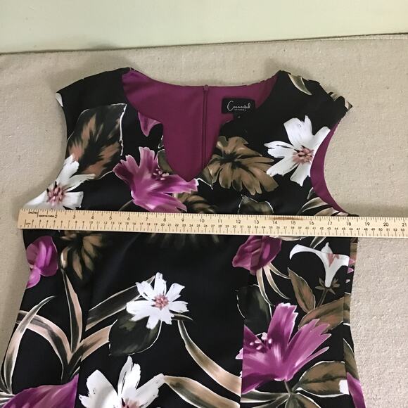 Connected Apparel Women’s  Knee length Floral Sheath Dress  Size 12 EUC - Picture 7 of 10